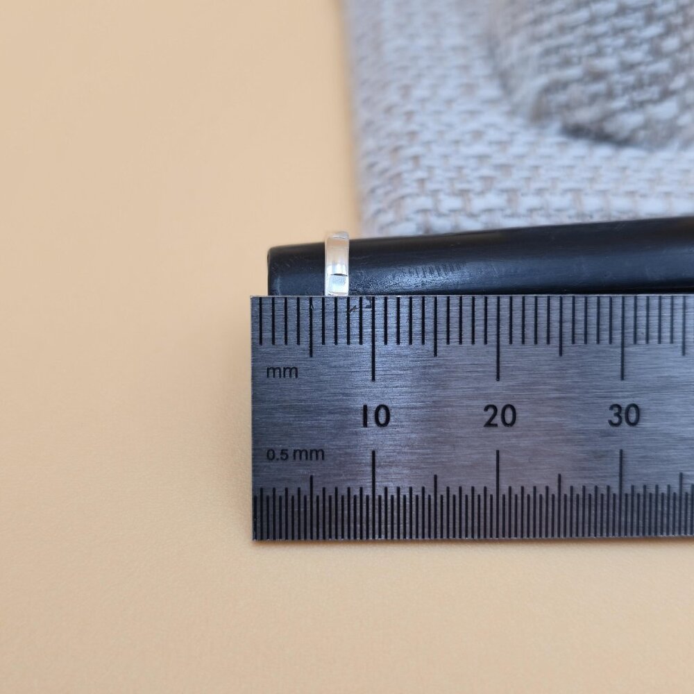 Size 1 Sterling Silver Tiny Simple Pattern Baby B… - image 6